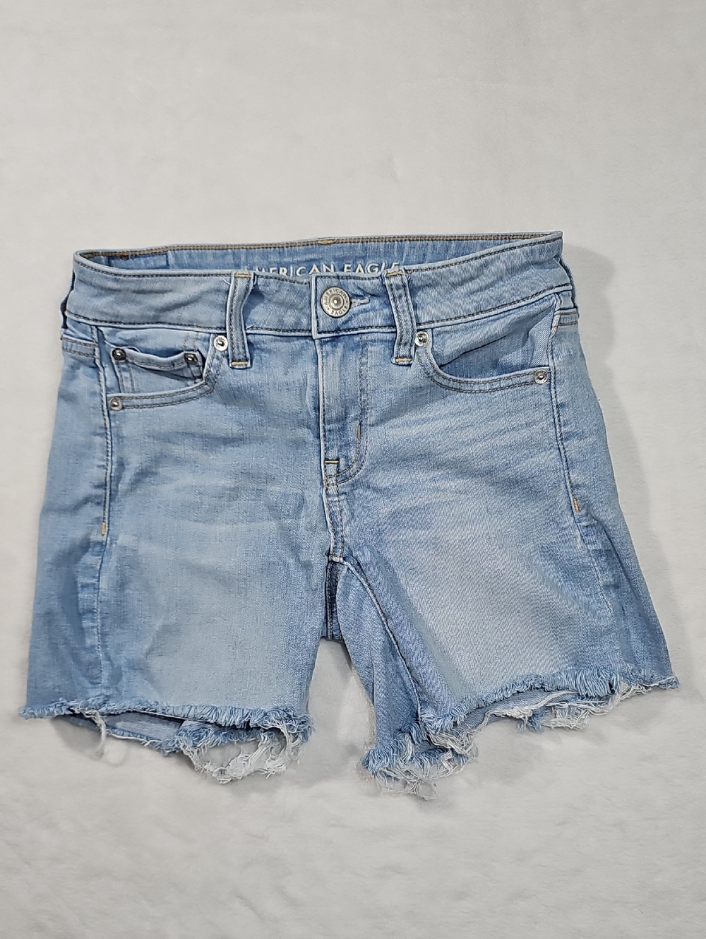American Eagle Outfitters Light Wash Denim Cutoff Shorts